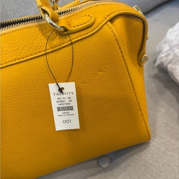 Yellow Leather Handbag for Spring + Summer - Picture 6 of 6